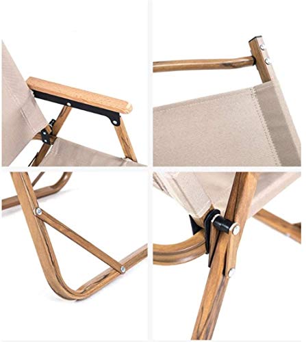 Woodtree Silla Plegable Portable al Aire Libre del Respaldo (de Color Caqui)