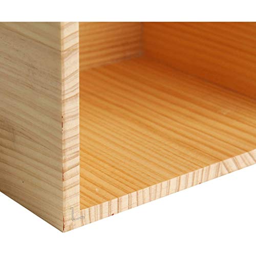 WPL Cubo de Basura Papelera de Madera Papelera de Escritorio Puede Plazoleta Papelera de baño Dormitorio Dormitorio Oficina (Madera de Pino) Basurero Interior