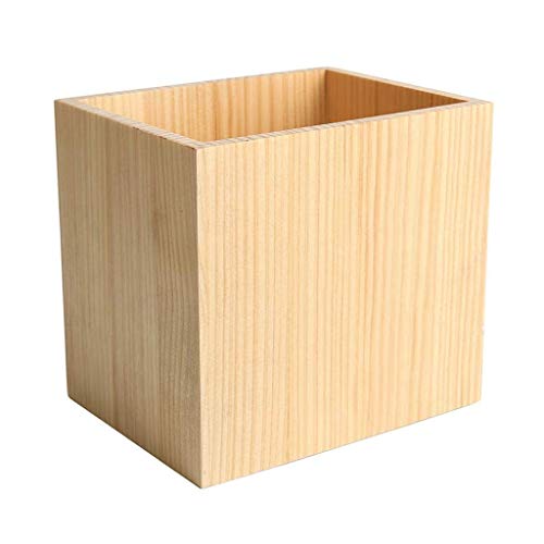 WPL Cubo de Basura Papelera de Madera Papelera de Escritorio Puede Plazoleta Papelera de baño Dormitorio Dormitorio Oficina (Madera de Pino) Basurero Interior