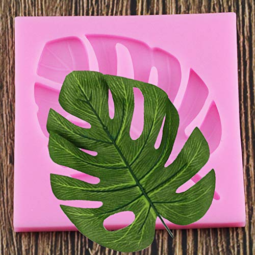 WQSD DIY Palm Tree Leaf Silicone Mold Leaf Fondant Mold Cake Decoration Tool Chocolate Candy Mold