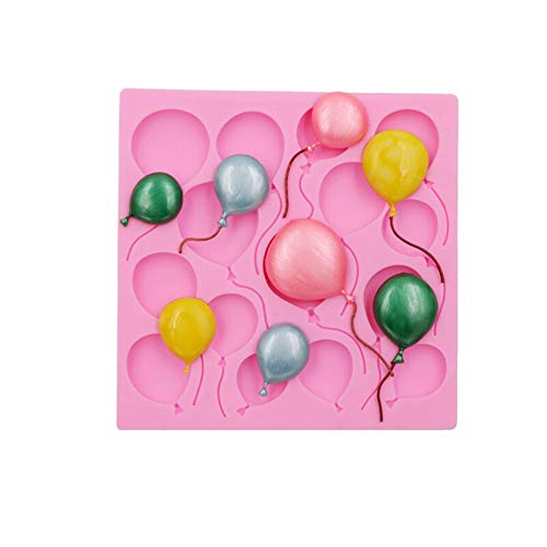 WQSD Globos Pastel de glucosa Moldes de Silicona Flexibles Hechos a Mano Artesanía de Chocolate Postres de Pasteles Moldes Decorativos Pasteles de Bricolaje Gadgets para Hornear