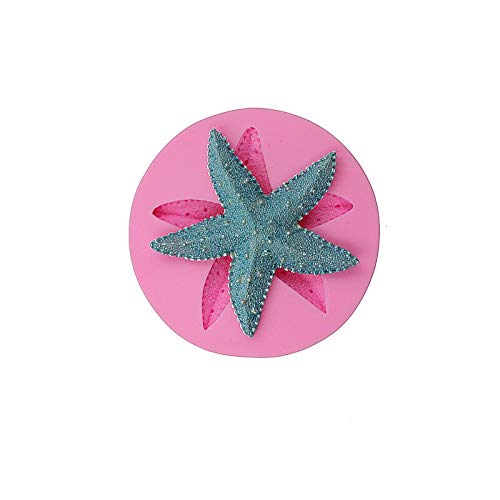 WQSD Large Starfish Glucose Cake Silicone Mold Handmade Chocolate   Mold Cake Dessert Decorative Mold DIY Cake