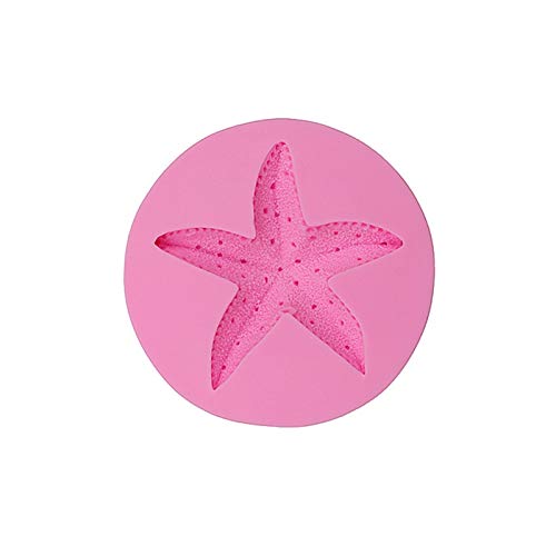 WQSD Molde de Silicona para Pastel de glucosa de Estrella de mar Grande, Molde de Chocolate Hecho a Mano,    Molde Decorativo para Postre, Pastel DIY