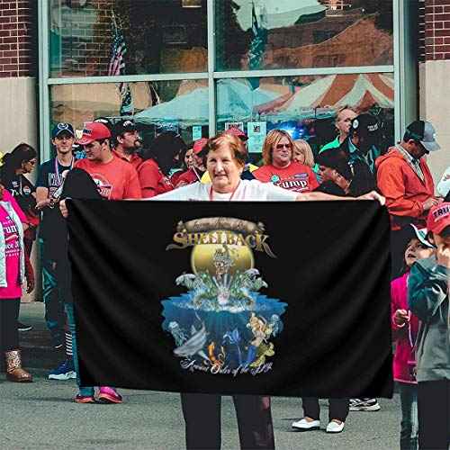 WTWT al Aire Libre esterna US Navy Shellback 3x5 Foot American US Polyester Flag - Vivid Color and UV Fade Resistant - Canvas Header