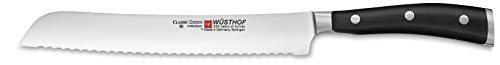 Wüsthof Classic Ikon 8-Inch Bread Cuchillo, Negro