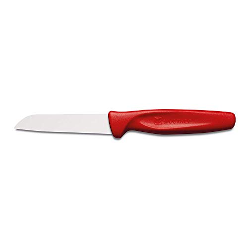 Wusthof - Juego de cuchillos para pelar frutas y verduras, 2 piezas para decorar, pelar, picar en dados, color rojo