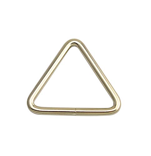 Wuuycoky - Anillo de ajuste triangular, 3,8 cm, longitud interior, plateado, Isosceles