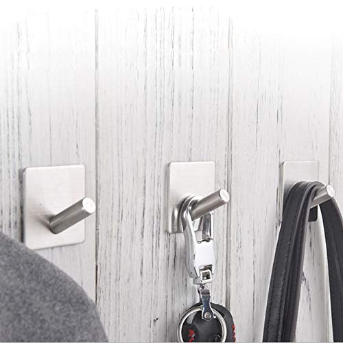 Wwin - Ganchos Adhesivos ganchos colgadores de pared para Baño Cocina Oficina Dormitorio,4-Pack