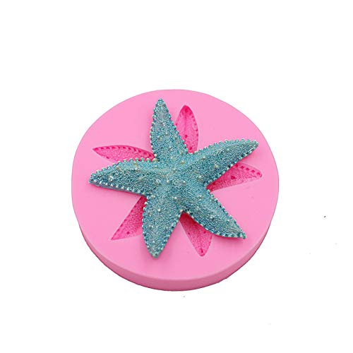 WYNYX Gran Estrella de mar Pastel de glucosa Molde de Silicona Molde de Chocolate Hecho a Mano    Postre Molde Decorativo Molde DIY Gadgets para Hornear