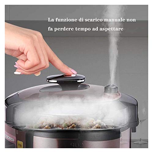 X-LSWAB Presión del calderín Cocina eléctrica Digital Saltee Lenta Cocina con encimera-Safe Olla programable Temporizador de Cuenta Regresiva Lenta Fabricante de Sopa de Olla Adecuado for su Cocina