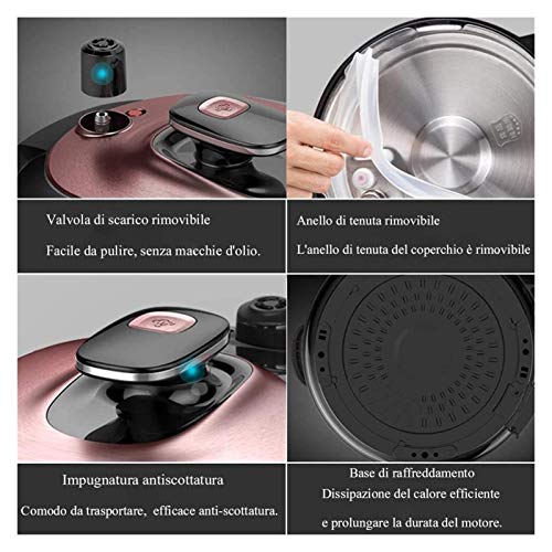 X-LSWAB Presión del calderín Cocina eléctrica Digital Saltee Lenta Cocina con encimera-Safe Olla programable Temporizador de Cuenta Regresiva Lenta Fabricante de Sopa de Olla Adecuado for su Cocina