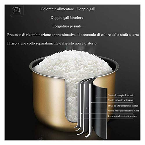 X-LSWAB Presión del calderín Cocina eléctrica Digital Saltee Lenta Cocina con encimera-Safe Olla programable Temporizador de Cuenta Regresiva Lenta Fabricante de Sopa de Olla Adecuado for su Cocina