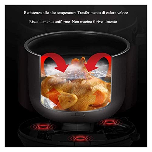 X-LSWAB Presión del calderín Cocina eléctrica Digital Saltee Lenta Cocina con encimera-Safe Olla programable Temporizador de Cuenta Regresiva Lenta Fabricante de Sopa de Olla Adecuado for su Cocina