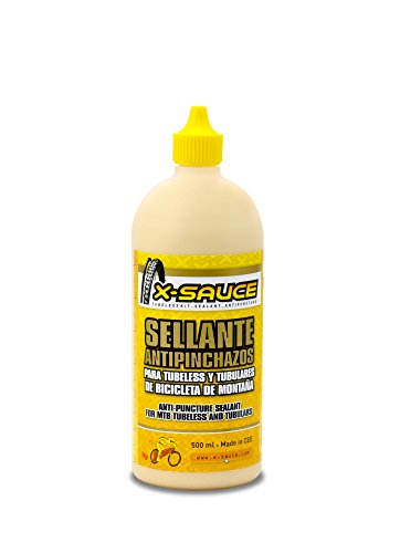 X-Sauce A8487325000120 Sellante Anti Pinchazos para Tubeless, Amarillo, 500ml