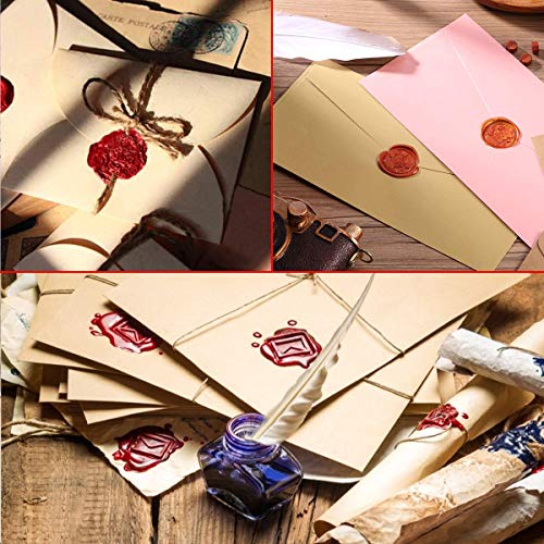 Xiangmall 672 Piezas Sellos de Lacre 24 Colores Cera Lacre Octagonal para Sobres Cartas Postales Boda Invitaciones de Boda Carta Amor (672 PCS)