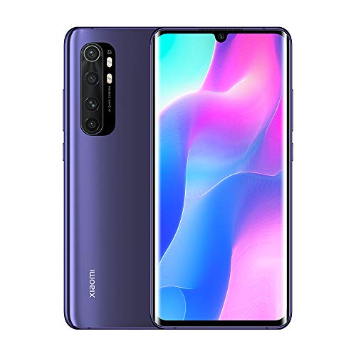 Xiaomi Mi Note 10 Lite Teléfono 6GB RAM + 128GB ROM, 6,47” 3D Curved Display, Procesador Snapdragon 735G Octa-Core, 16MP Frontal y 64MP+8MP+5MP+2MP AI Quad Cámara Trasera Versión Global (Morado)