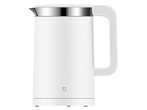 Xiaomi Mi Smart Electric Kettle YMK1501 EU version - Hervidor eléctrico inteligente con interior de acero inoxidable, control de temperatura durante 12h, 1.5 litros, 1800W, color blanco