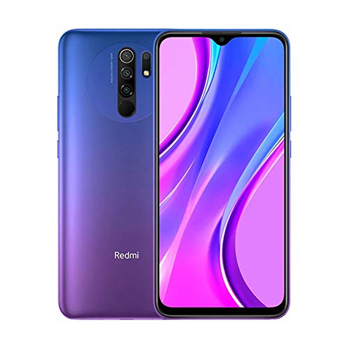 Xiaomi Redmi 9 Teléfono 4GB RAM + 64GB ROM, 6.53” FHD+ Dot Drop Pantalla, Media tek Helio G80 Octa-Core Procesador, 8MP Frontal & 13MP+8MP+5MP+2MP AI Quad Cámara Trasera Versión Global (Morado)