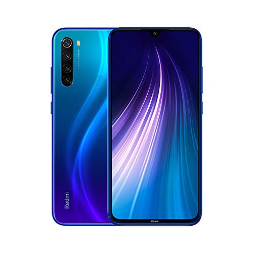 Xiaomi Redmi Note 8 Smartphone,4GB 128GB Mobilephone,Pantalla Completa de 6.3 ”,Procesador Snapdragon 665 Octa Core,Quad Cámara(48MP + 8MP + 2MP + 2MP) Versión Global(Azul)