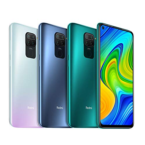 Xiaomi Redmi Note 9 - Smartphone de 6.53” FHD (DotDisplay, 4 GB RAM, 128 GB ROM, cámara Quad de 48 MP, Hotshot 3.5 mm, Headphone Jack, batería de 5020 mAh) Forest Green