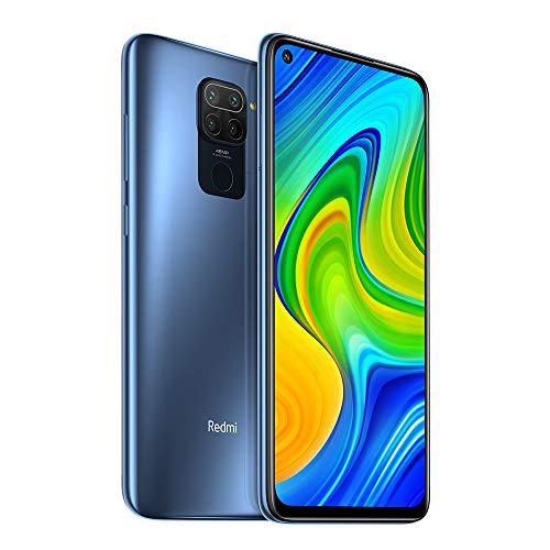 Xiaomi Redmi Note 9 Teléfono 4GB RAM + 128GB ROM, 6.53” Pantalla Completa, MTK Helio G85 Procesador Octa-Core, 13MP Frontal y 48MP+8MP+2MP+2MP AI Quad Cámara Trasera Versión Global (Gris)