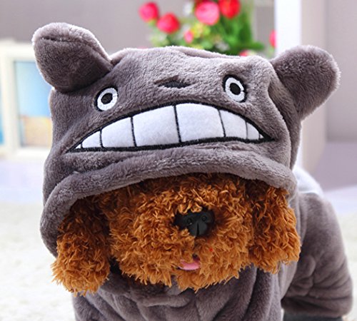 Xiaoyu cachorro cachorro perro mascota ropa de mascotas sudadera abrigo abrigo abrigo cachorro cachorro abrigo abrigo de invierno abrigo perrito traje de moda, gris, M