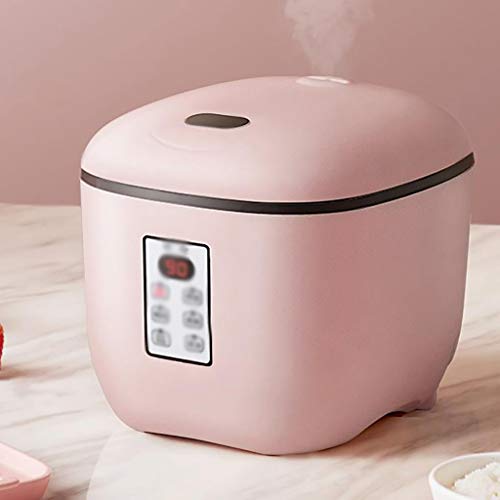 XIAOYY Arrocera con Antiadherente de Aluminio Easy Clean Olla Interior, Guarda la función Caliente, manijas frío al Tacto, Intelligent Digital Multi Cooker. (Color : Pink)