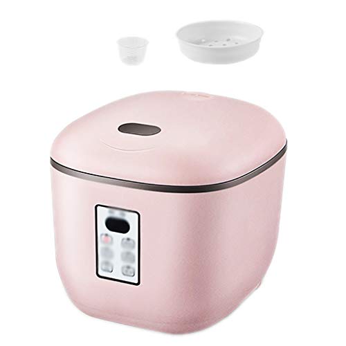 XIAOYY Arrocera con Antiadherente de Aluminio Easy Clean Olla Interior, Guarda la función Caliente, manijas frío al Tacto, Intelligent Digital Multi Cooker. (Color : Pink)