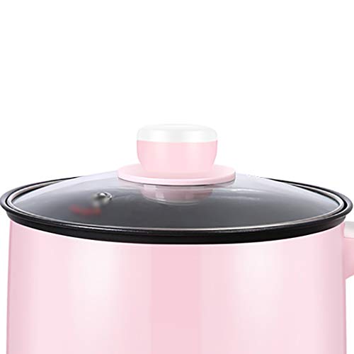 XIAOYY Elite Gourmet eléctrica Arrocera con Acero Inoxidable Olla Interior Hace sopas, guisos, Cereales, Mantener Caliente, función for Mantener Caliente (Color : Pink Upgrade Version)