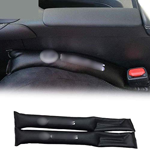 Xinshuo Almohadilla de relleno antideslizante de asiento de cuero de PU de la brecha Asiento de la ranura del asiento Pad para F Sport NX300h RX450h IS250 CT200h ES350 GS300 GX470 RX450h 2 piezas