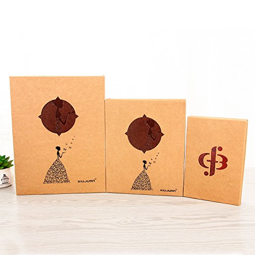 XIUJUAN Libreta Bonitas Hojas Blancas Cuaderno de Viaje Bloc Notas Cuero Vintage entre A6-A5 Regalos Originales de Navidad San Valentín Cumpleaños Aniversario Boda Mujer, Bariposa Niña Marrón Pequeño