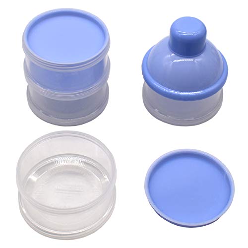 Xiuyer Dispensadores de Leche en Polvo Apilable con 4 Capas & 800ml Portátil Contenedor para Bebé Comida/Formula Milk Powder Caso con Cuchara para Casa Viajar Picnic