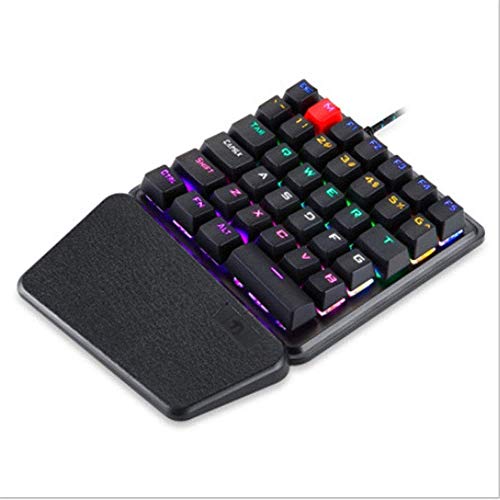 XIUYU K106 con una Sola Mano Teclado mecánico Dios Arma Trono Izquierda Teclado pequeño Juego de teléfono móvil EBA Externa