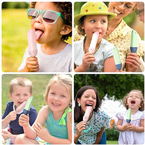 Xkfgcm 8 Moldes Helados Reutilizable Popsicle de Material PP para Helado para Niños y Familia DIY Grado Alimenticio Moldes Casero Helados para Fabricador de Hielo de Paletas Libres(Color Aleatorio)