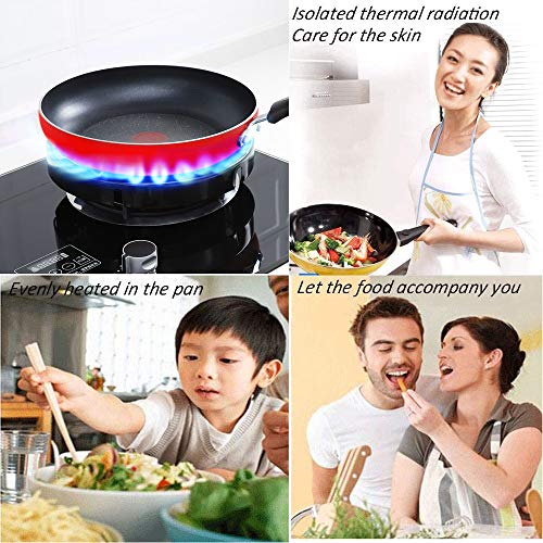 Xkfgcm Soporte de la Estufa de Gas Tapa de la Estufa de Gas de Fuego de Ahorro de Energía de la Estufa del Quemador de Gas de la Cubierta Wok Ring Tapa Cocina de Gas Cortavientos Reúne Los Accesorios