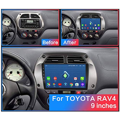 XMZWD Android 8.1 Car Multimedia Radio 9 Pulgadas De Pantalla Táctil, para Toyota Rav4 2001-2006 Soporte Bluetooth/WiFi/Controles del Volante (Contiene Cámara/Calentador De Automóvil)