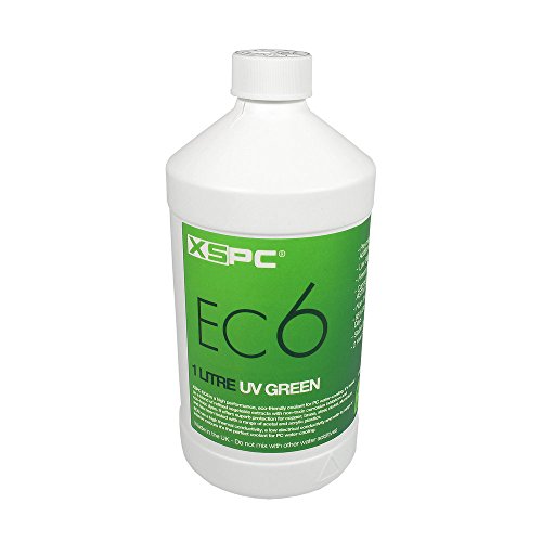 XSPC XS-EC6-GRN Refrigerante no conductivo, UV Verde