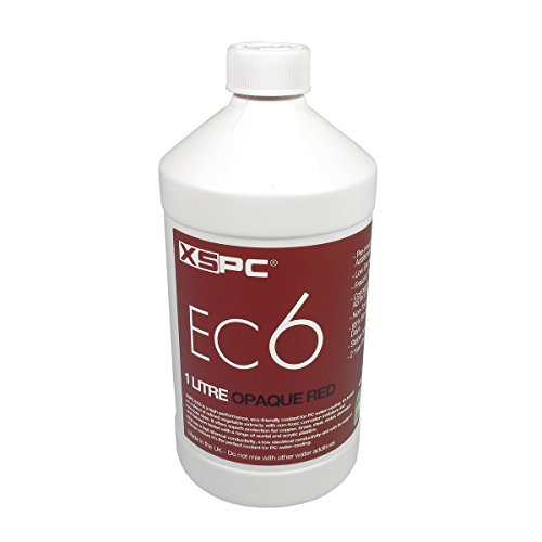 XSPC XS_EC6_OPRED Refrigerante de refrigeración de agua 1000 ml, Opaque Rojo