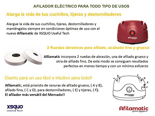 XSQUO Useful Tech AFILADOR ELECTRICO DE Cuchillos Tijeras Y Destornilladores DE 60W AFILAMATIC