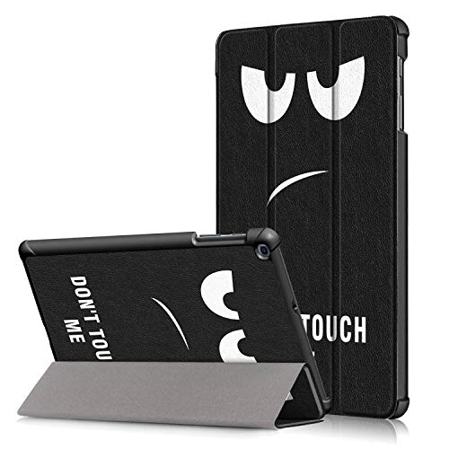 Xuanbeier Funda Carcasa Compatible con Samsung Galaxy Tab A 10.1 Pulgadas SM - T510 T515 2019 Versión Ultra Delgada con Función de Soporte, Don't Touch