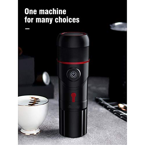 XUCHEN Mini máquina de café, portátil Coche Máquina de café, Pod USB de la máquina de café, máquina de Espresso Cápsula 12V, máquina de Espresso