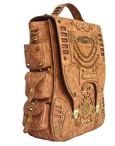 XUELIZHOU Moda de la Mujer Europa y América Steampunk al Aire Libre Mochila de Viaje