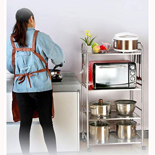 XUQIANG Estante de la Cocina Estante de la panadería Horno de microondas Carro de Almacenamiento Vertical Soporte de Estante almacenaje de la Cocina (Size : 63.5x37x128cm)