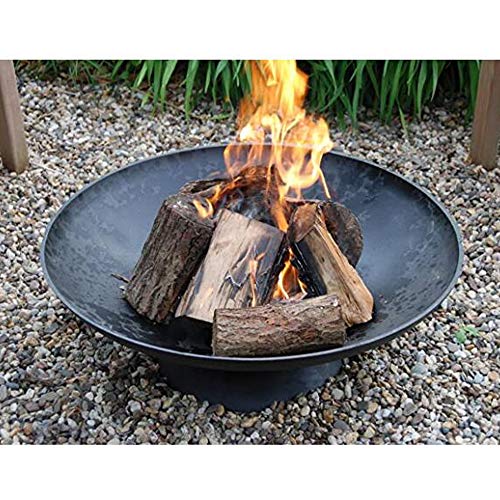 XW Large Brasero De Hierro Forjado, Al Aire Libre Fire Pit, Resistencia A Alta Temperatura 500 ° C, Estufa Hoguera Acampa Portable Trekking Backyard Garden