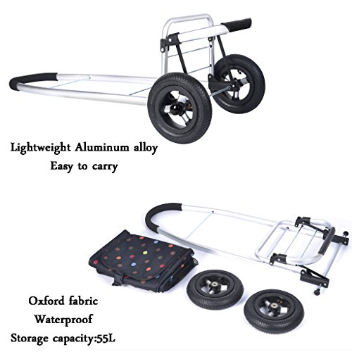 XXHDEE Carrito De La Compra Que Dobla El Carro De La Compra Portable Que Sube Las Escaleras Tranvía del Carro del Carro Carro Pequeño del Aislamiento del Carro Silla apilable