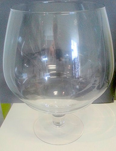 XXXL Copa de coñac el cristal claro gigantes copa de coñac vidrio transparente y soplado a boca, para decorar la altura aprox. 37 cm de contenido 11-12 litro, grande apertura ca. 17 cm litros de Oberstdorfer Glashütte