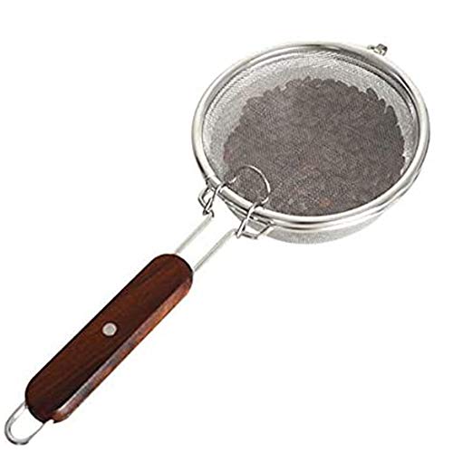 xxz Juego de Herramientas Handy Roaster para tostar café, Tostador Manual de Granos de café, Acero Inoxidable, Tostador casero, Herramienta para Hornear con Mango de Madera