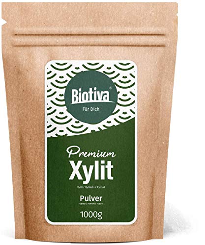 Xylitol - alternativa de azúcar (1 kg) - azúcar de abedul (xylitol) - Finlandia - dulce como el azúcar - 1:1 como azúcar - 40% menos calorías que el azúcar - adecuado para diabéticos - sin maíz