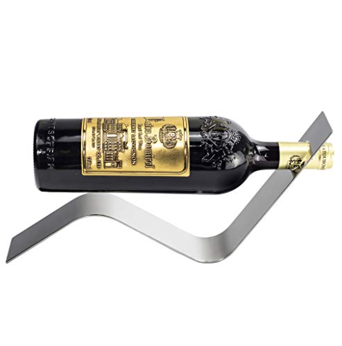 Y-Nut Soporte para botellas de vino, soporte decorativo para botellas, expositor de vino, elegante organizador para botellas de vino, ideal para los amantes del vino 2