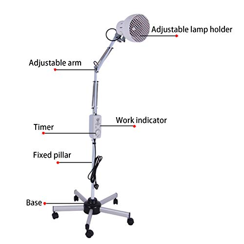 Y-Rachael Aparatos De Fisioterapia De Infrarrojo Lejano del Hogar TDP, Lámpara De Tratamiento Terapéutico De Hornear Vertical para Promover La Circulación Sanguínea